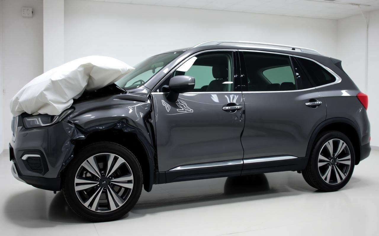 Volvo XC60 B4 AWD Momentum – Sidoskada vänster, airbag utlöst